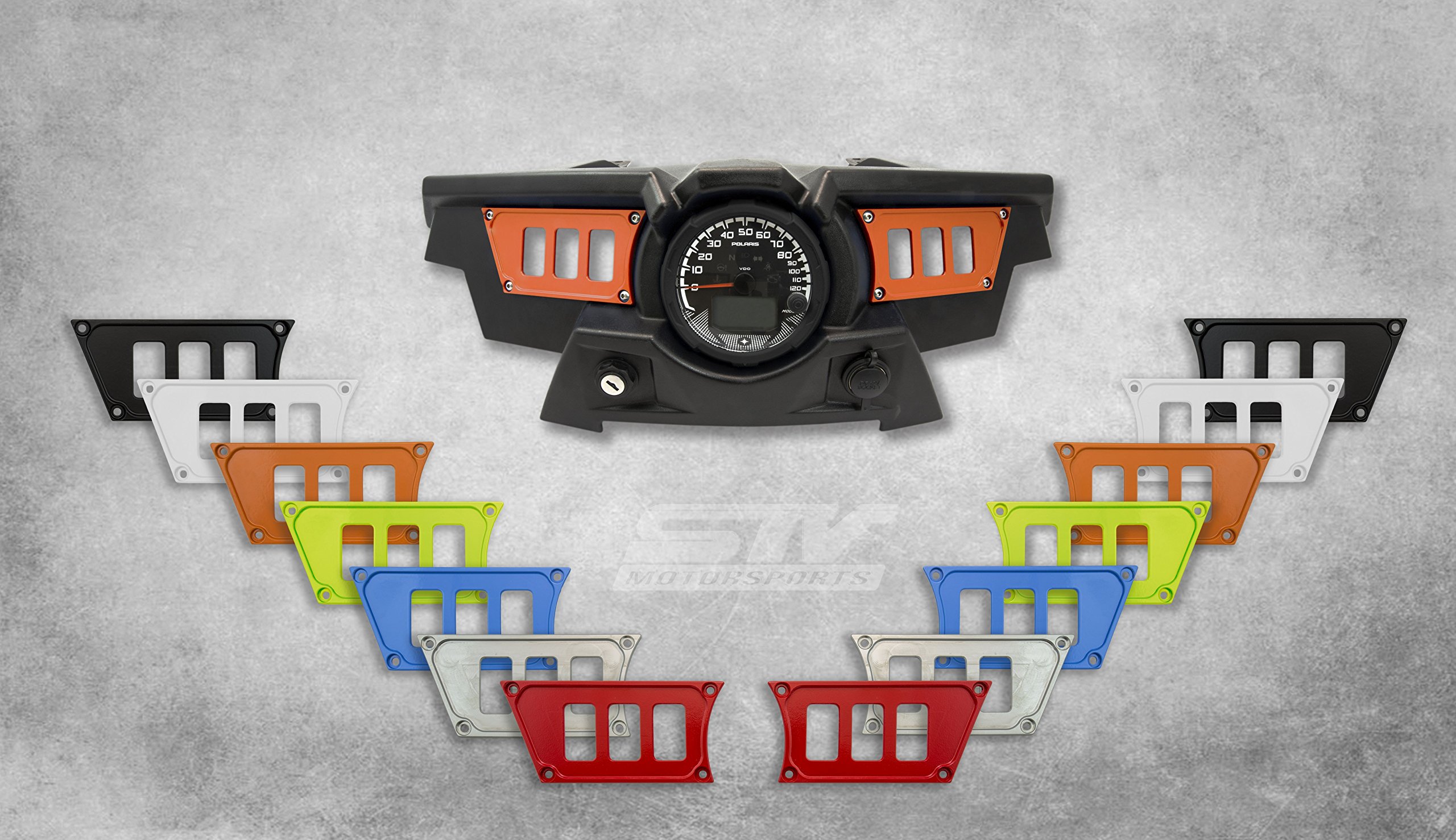 Amazon.com: STV Motorsports Custom Aluminum Orange Dash Panel for