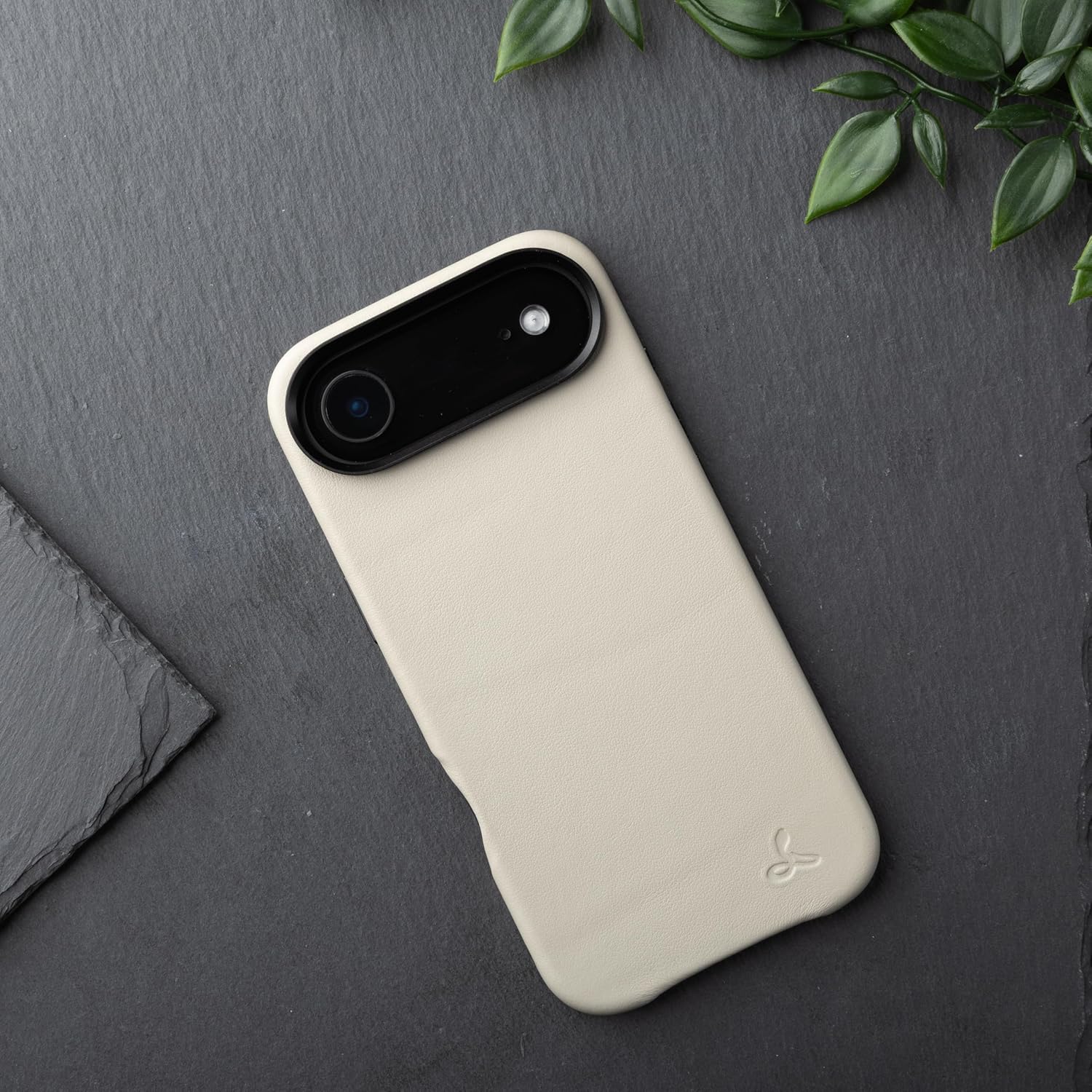 Snakehive Leather Case for iPhone Air - Slim Protective Case - MagSafe Compatible - Grey