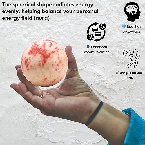 Vista 446 de Amazing Gemstone Black Tourmaline Crystal Ball with Stand - 2" Inches Crystal Sphere Meditation Balls for Witchcraft and Decorative Balls