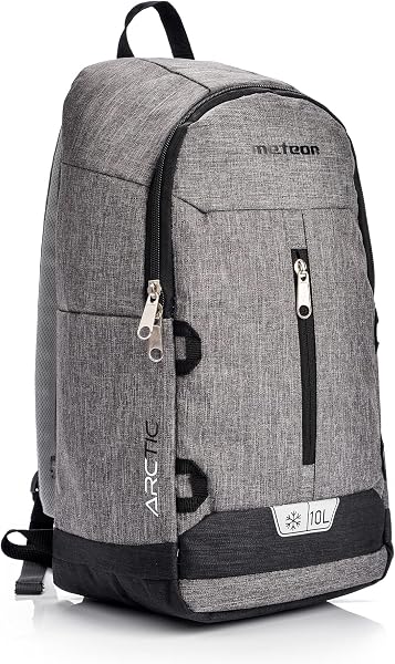 meteor Mochila Térmica Porta Alimentos para Picnic Playa Camping - Portatil Bolsa Aislamiento de Enfriamiento 10 L o 20 L Arctic - 4