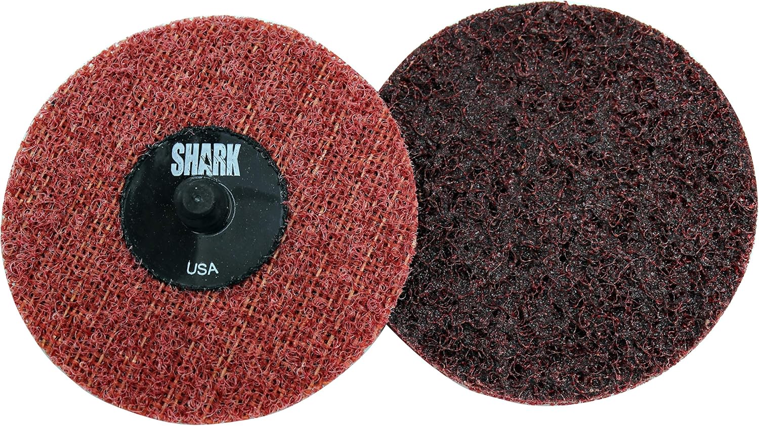 Shark Industries PN-13020 25-Pack Burgundy/Medium Quick Change Surface Conditioning Discs, 3” Diameter – Medium Grit for Sanding, Finishing, Rust Removal & More on All Metals (25 Discs)