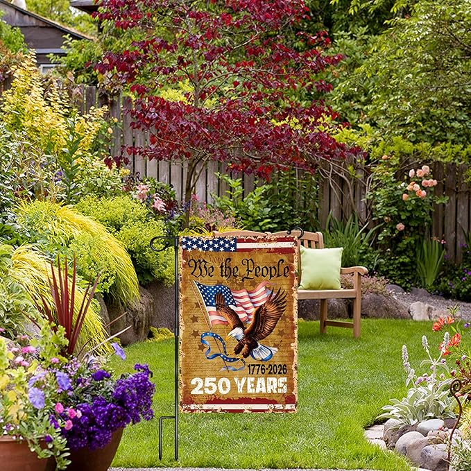 Bandera Patriótica EE. UU. 250 Años 12x18 Pulgadas miniatura 6