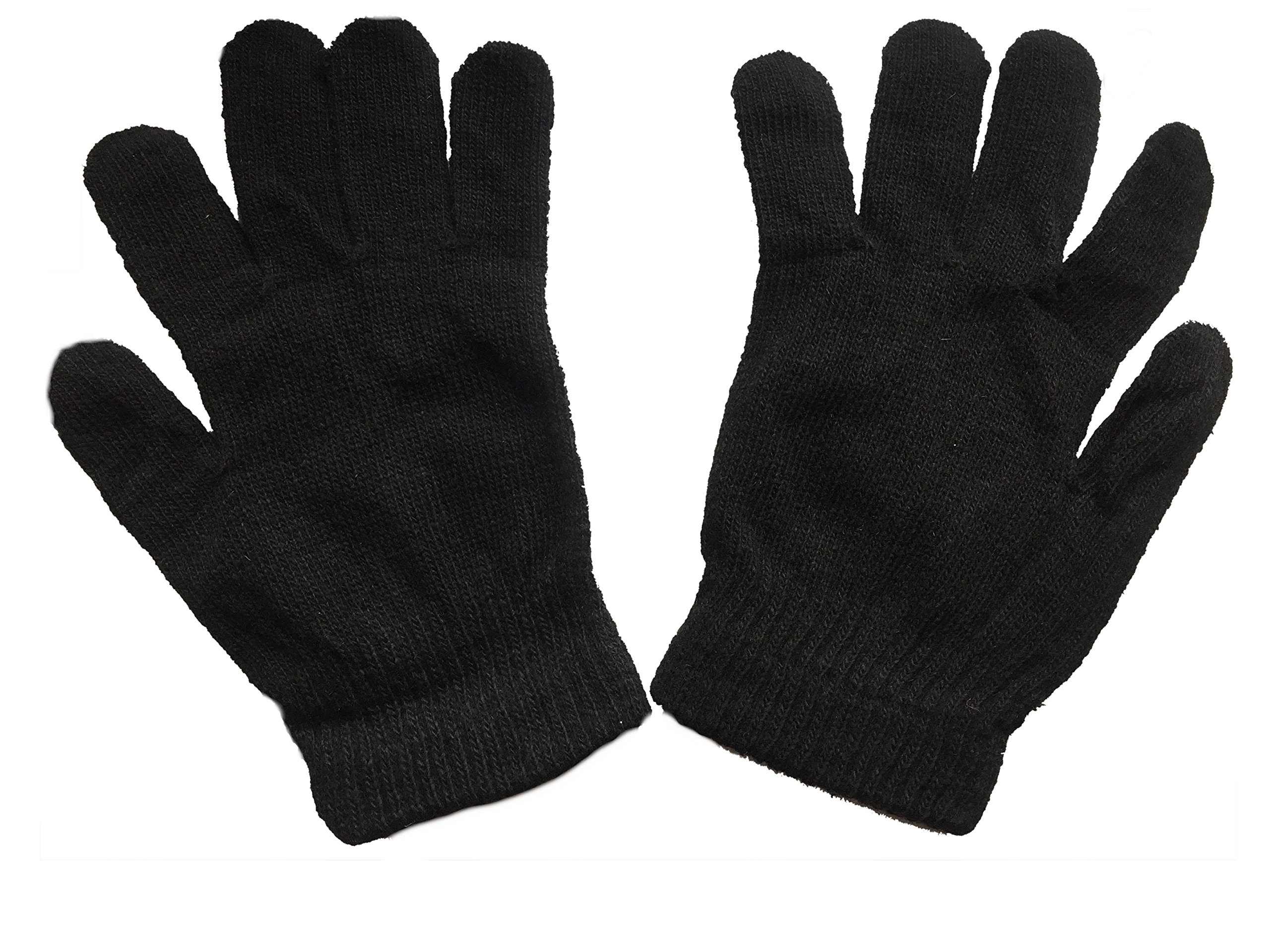 MAGIC GLOVES Mens/Ladies Unisex Black Stretch