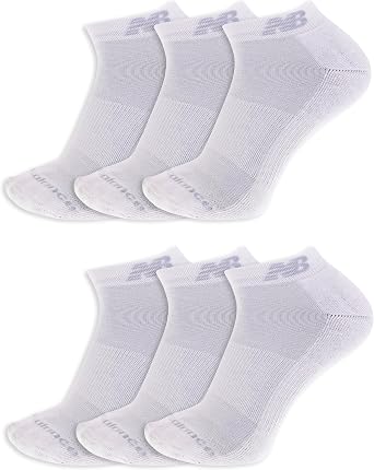 New Balance Unisex Adult Performance Cushioned Low Cut Socks - 6 & 12 Pairs - Moisture Wicking