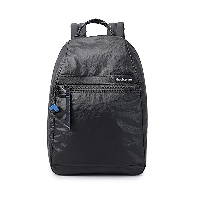 Hedgren Vogue RFID Backpack Backpack Bags Creased Black, Nylon/Polyester