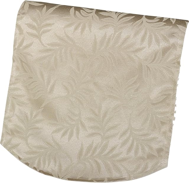Classic Home Store Decorative Traditional Leaf Design Antimacassar Chair Back (Taupe)