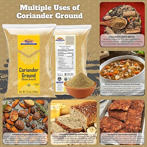 Vista 22 de Rani Polvo molido de cilantro (Dhania india) Especias 80 onzas (5 libras) 5.0 lbs a granel ~ Todo natural Sin sal Vegano Sin colores Apto