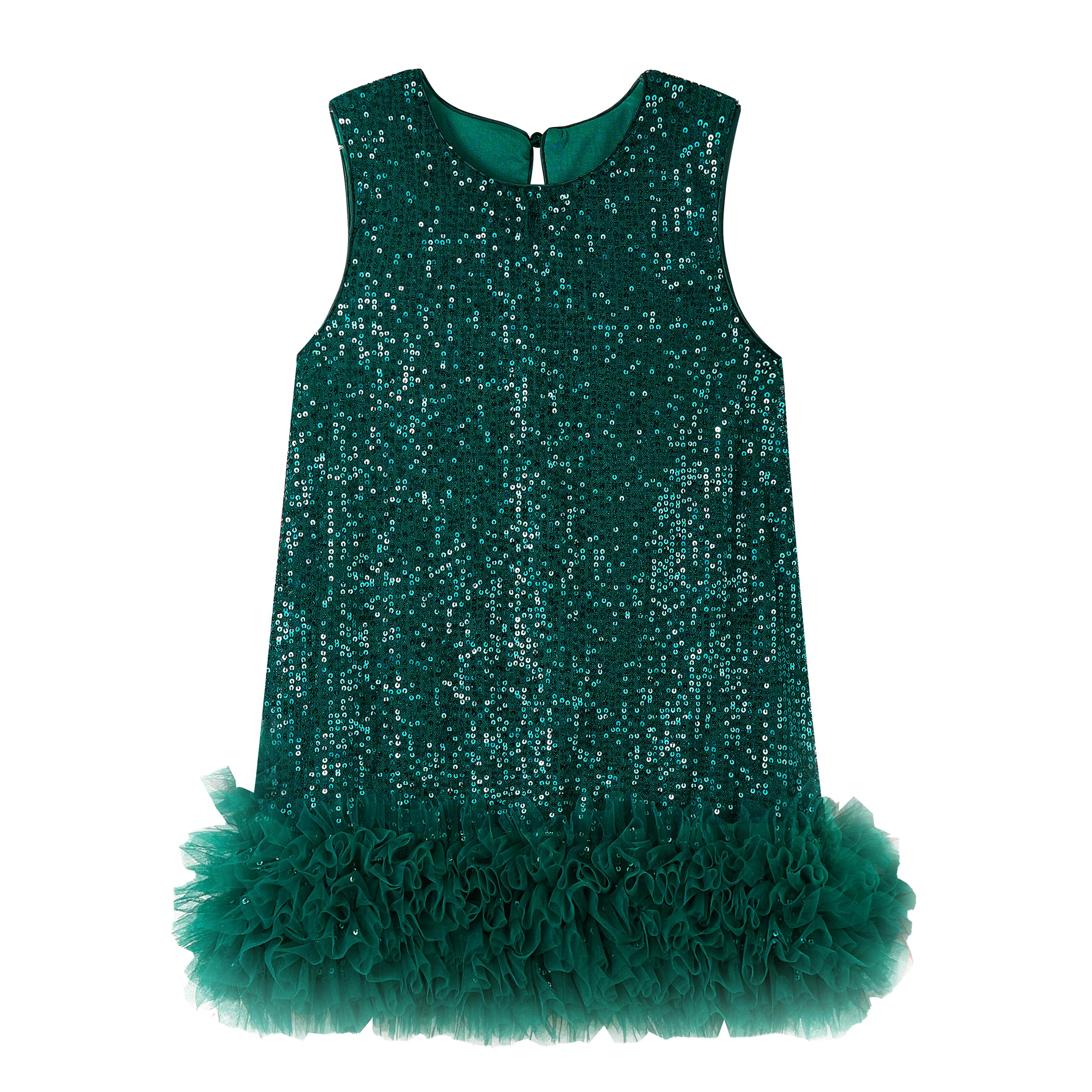 Miipat Toddler Girls Sequin Dress A-Line Sparkly Princess Party Dress