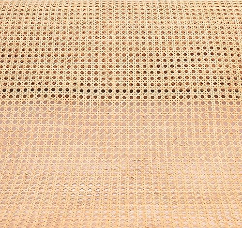 Cintas de ratán de 18 pulgadas de ancho para proyectos de enlatado, caña de malla abierta natural, cinta de caña de ratán natural (3 pies)