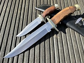Perkin Fixed Blade Hunting Knives with Sheath Hunting Knives Set 2pcs Hunting Knives with Sheath Set of Bowie Knives