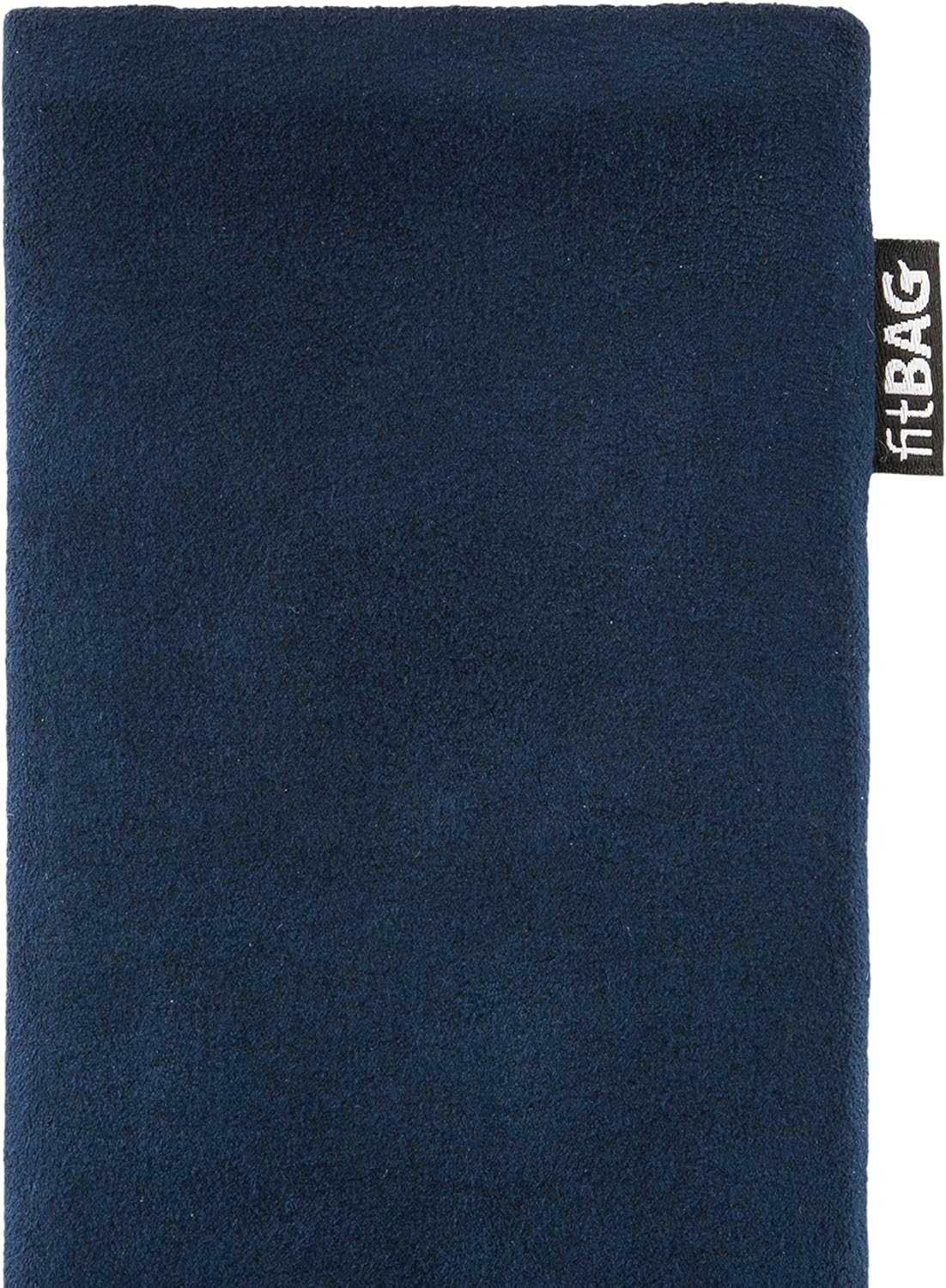 fitBAG Classic Blue Custom Tailored Sleeve for Huawei Mate 9 | Made in Germany | Genuine Alcantara Pouch case Cover with Microfibre Lining for Display Cleaning