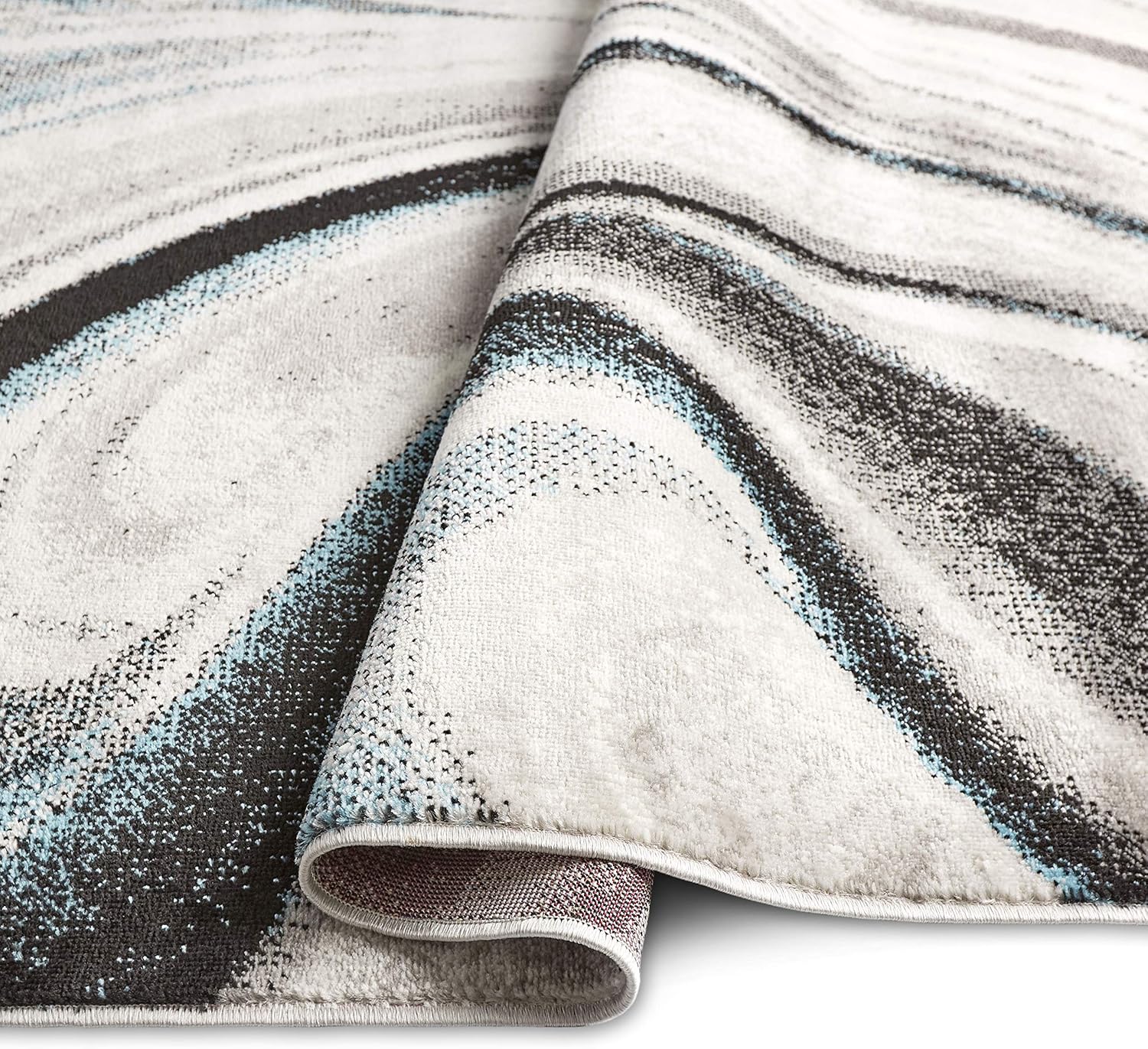 Home Dynamix Splash Adja Contemporary Abstract Area Rug, 5 ft 2 in x 7 ft 2 in, Gray/Blue
