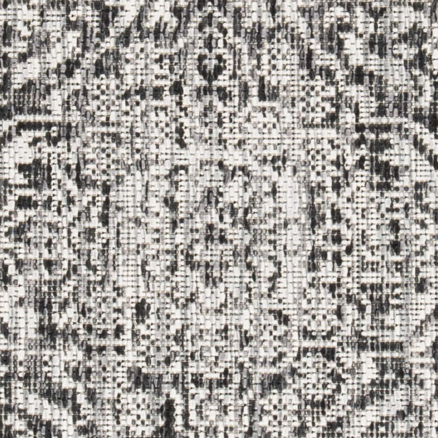 SAFAVIEH Washable Rug Outdoor Courtyard Collection - 4' x 5'7", Slate & Grey, Non-Shedding & Easy Cleaning, Ideal for Patio, Backyard, Mudroom (CY8763-376)