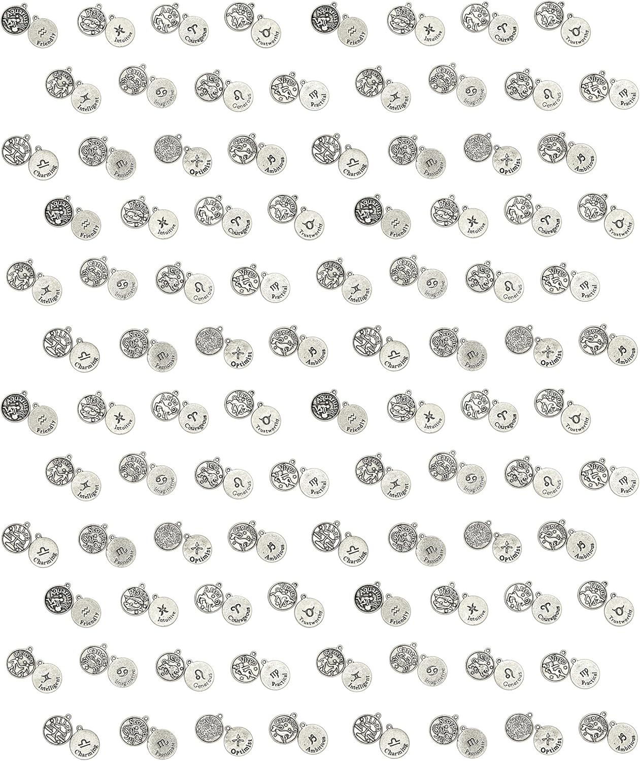 Cousin DIY Zodiac Charm Set, 24 Count, Gold 24 Count