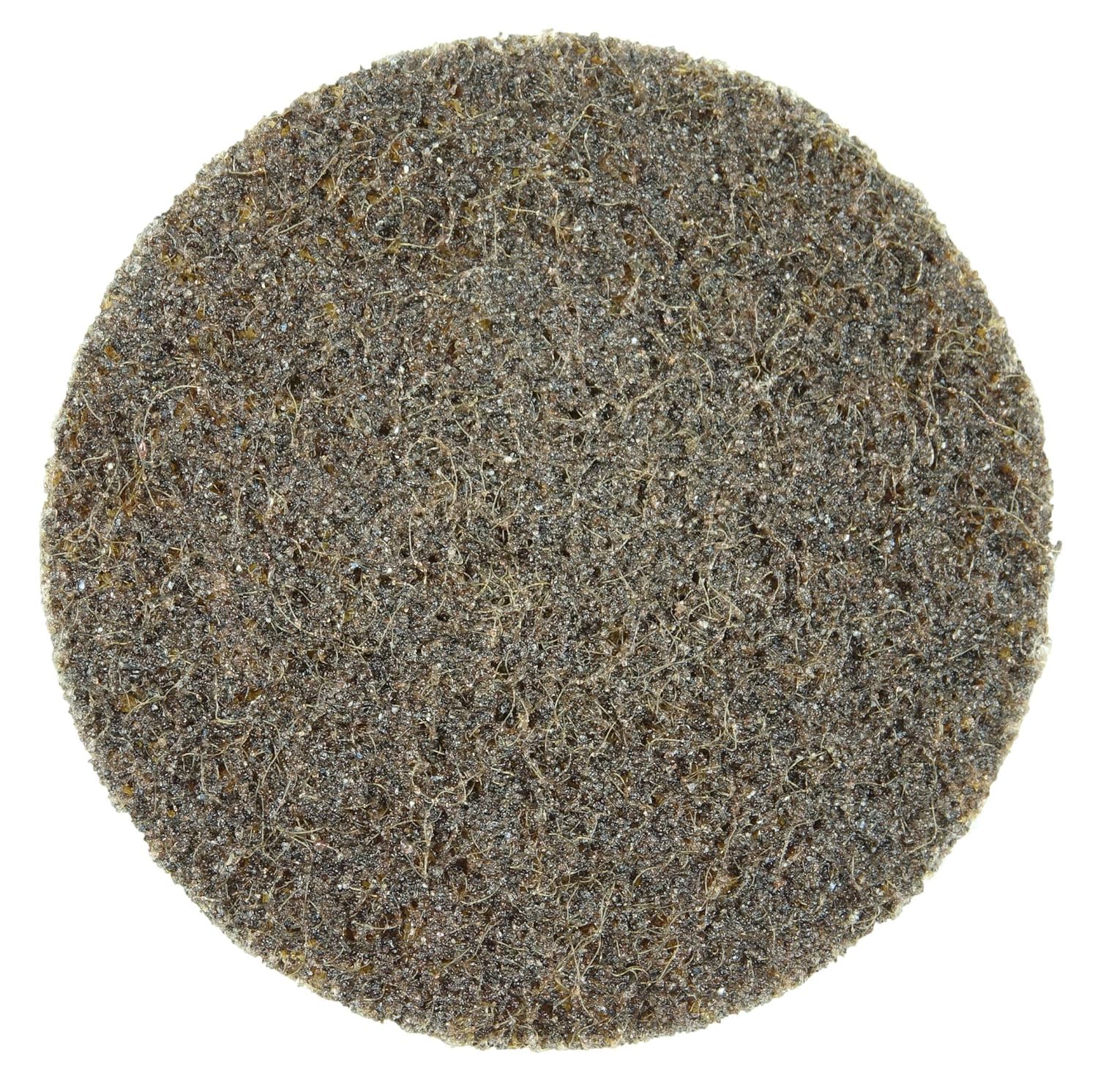 Weiler 51535 Tiger 3" Diameter, Coarse Grade, General Purpose, Non-Woven Surface Conditioning, Brown Plastic Button Style Disc (Pack of 25)