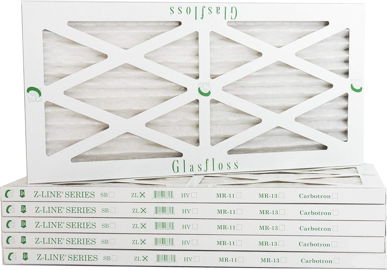 ZLine Filters Glasfloss 6x24x1 1 Inch MERV 10 (Pack of 6) AC or