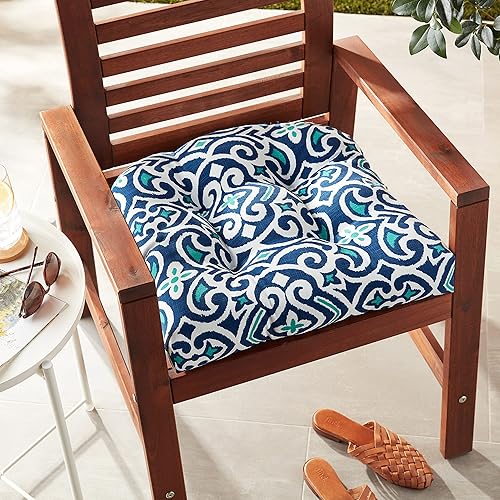 Miniatura 4 de Pillow Perfect Cojín para exteriores e interiores, diseño damasco marino