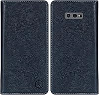 Vista 15 de Funda tipo cartera para Samsung Galaxy S10 con bloqueo RFID, soporte de ranura para tarjetas, funda protectora de cuero para Samsung Galaxy S10