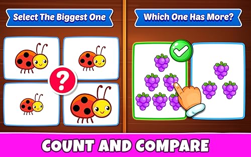 Kids Games: Learn Colors, Math, Number Counting, Puzzles & More For Toddlers Age 3 to 6