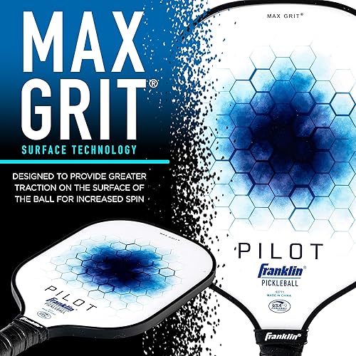 Miniatura 4 de Franklin Sports Paddle Pickleball - Raqueta Pilot de pickleball con núcleo de polipropileno - Paddle de pickleball oficial de Estados Unidos (USAPA)