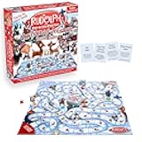 AQUARIUS Rudolph The Red-Nosed Reindeer Board Game - Fun Family Christmas Gift for Kids and Adults - Officially Licensed Rudolph Merchandise & Collectibles