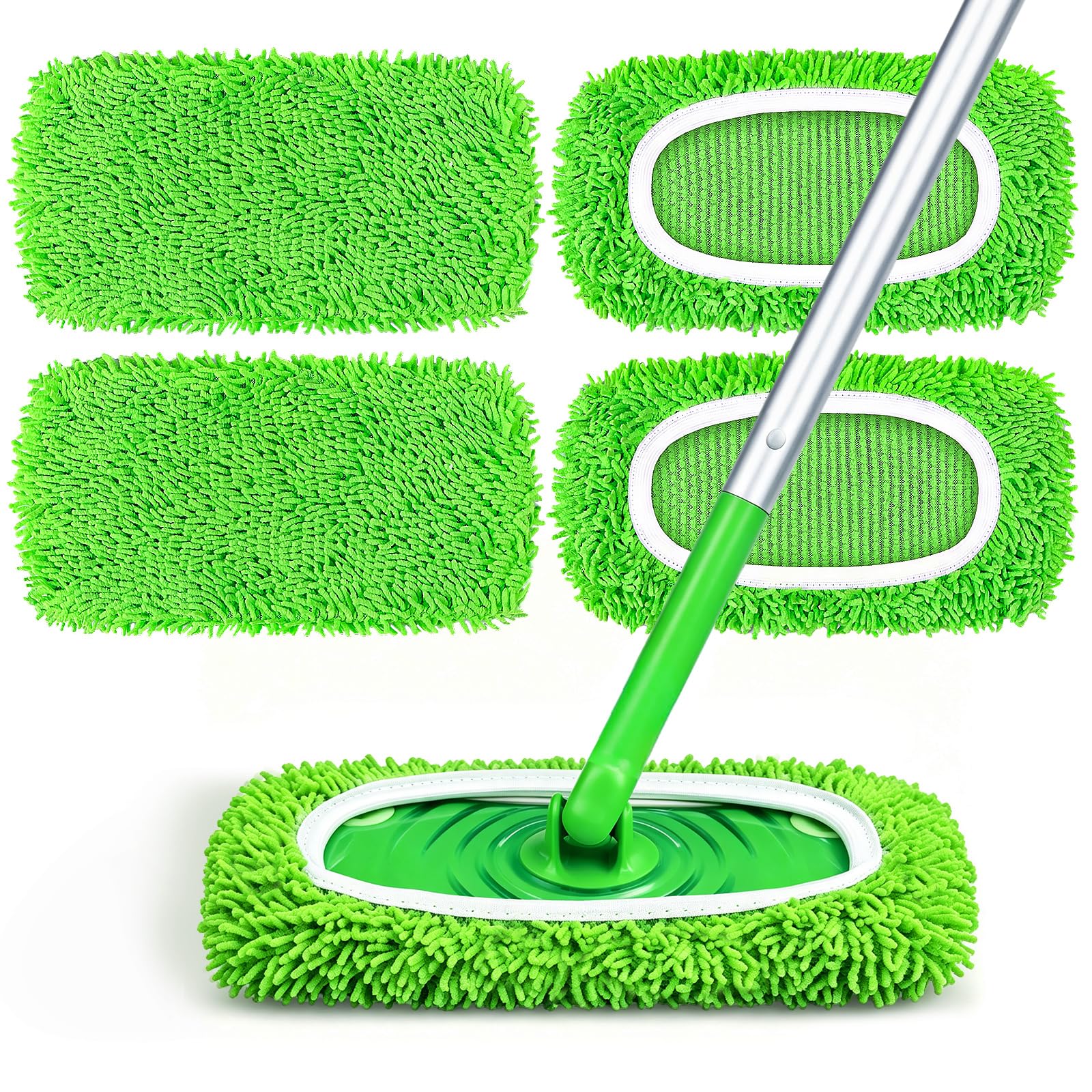 Photo 1 of *2 PACK* HOMEXCEL Reusable Microfiber Mop Pads (4-Pack)