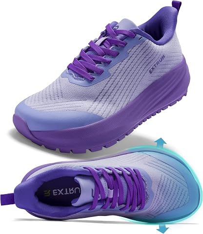 Women's Orthopedic Plantar Fasciitis Shoes - Wide Fit, Arch Support, Casual Snea