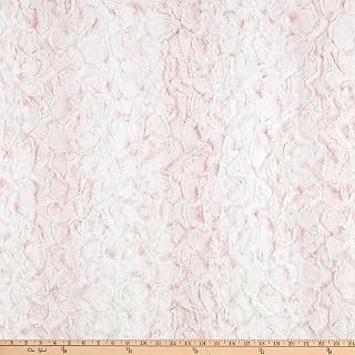 Shannon Minky Luxe Cuddle Snowy Owl Rosewater, Fabric by the Yard