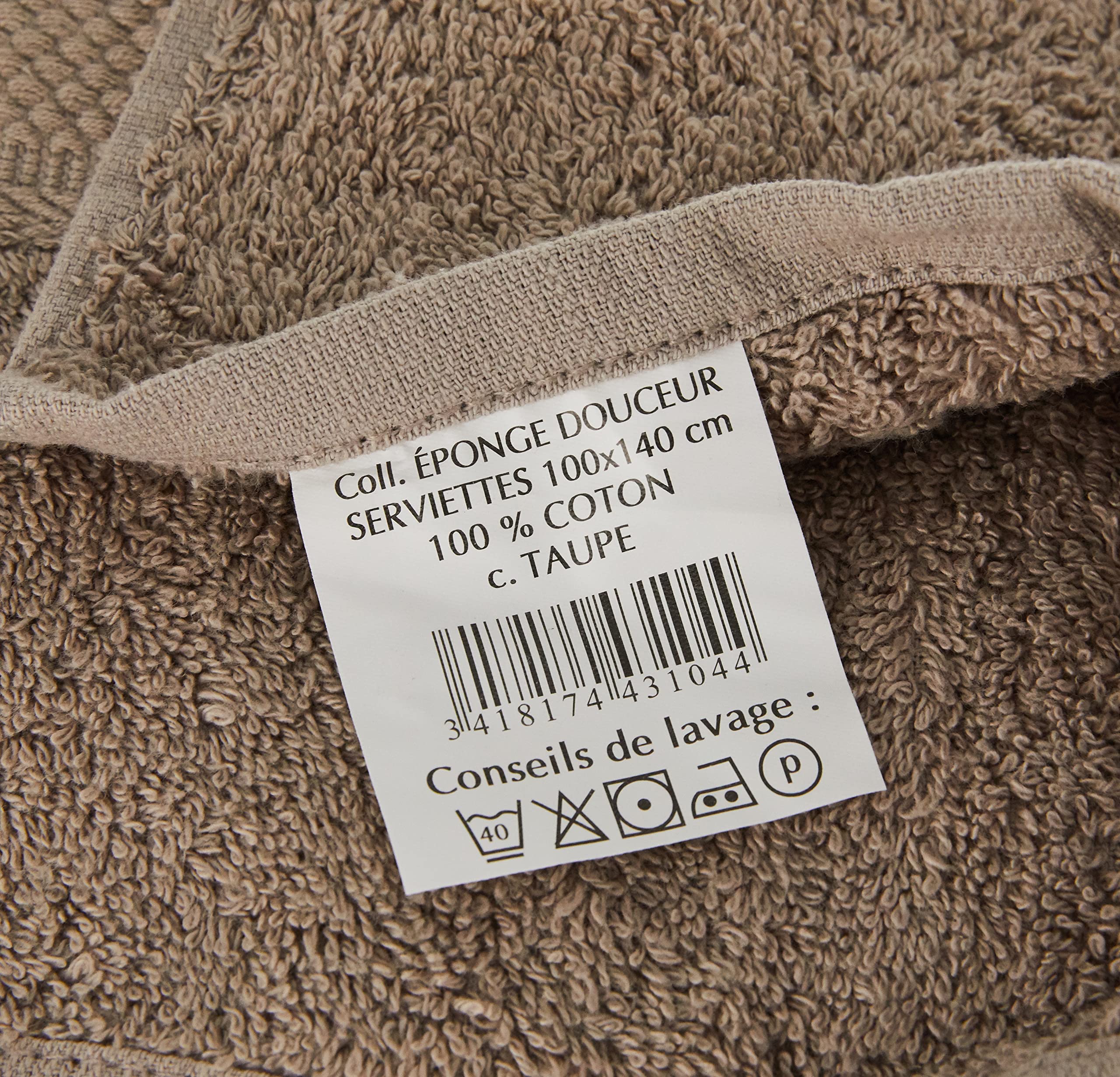 Lot De 3 Serviettes En Coton Panama - Gris - 45 X 45 Cm - 100% Coton - Lavable En Machine Et Sèche-linge