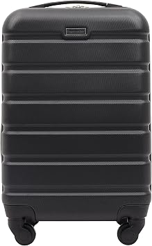 Travelers Club Harper Luggage, Black, 22-Inch Carry-On