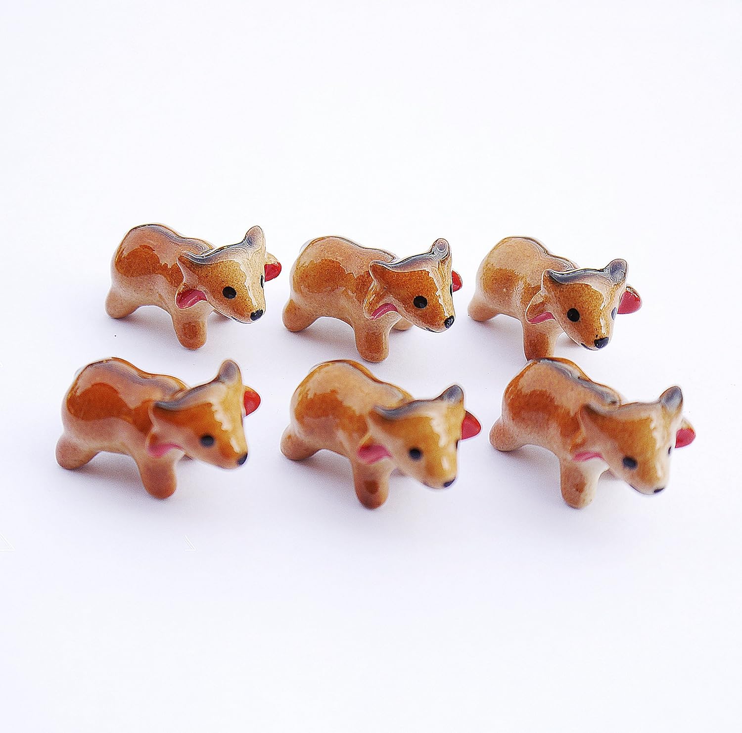 6 pcs Miniature Dollhouse Animal Fairy Garden Micro