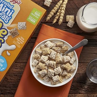 Kellogg's Breakfast Cereal, Frosted Mini-Wheats, Little Bites, Original, Low Fat, Excellent Source of Fiber, 15.2 oz Box