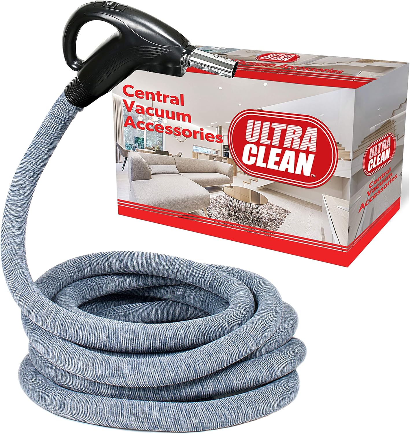 Ultra Clean Central Vac Hose Hose Cover Installed Low Voltage 24v