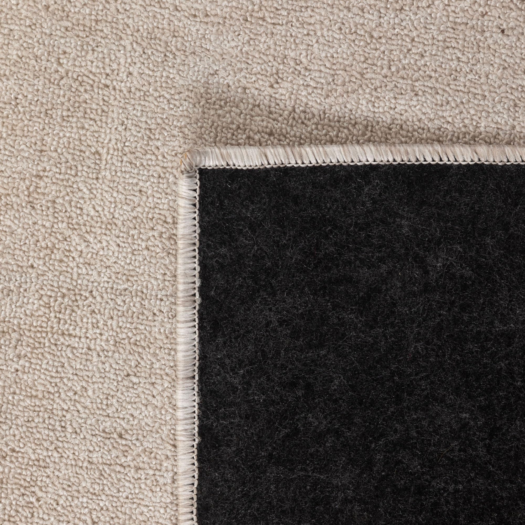 SIMPEX Tapis 240x340 cm Crème, Bouclé Uni à Poils Courts pour Salon Spacieux ou Loft, Moderne et Durable