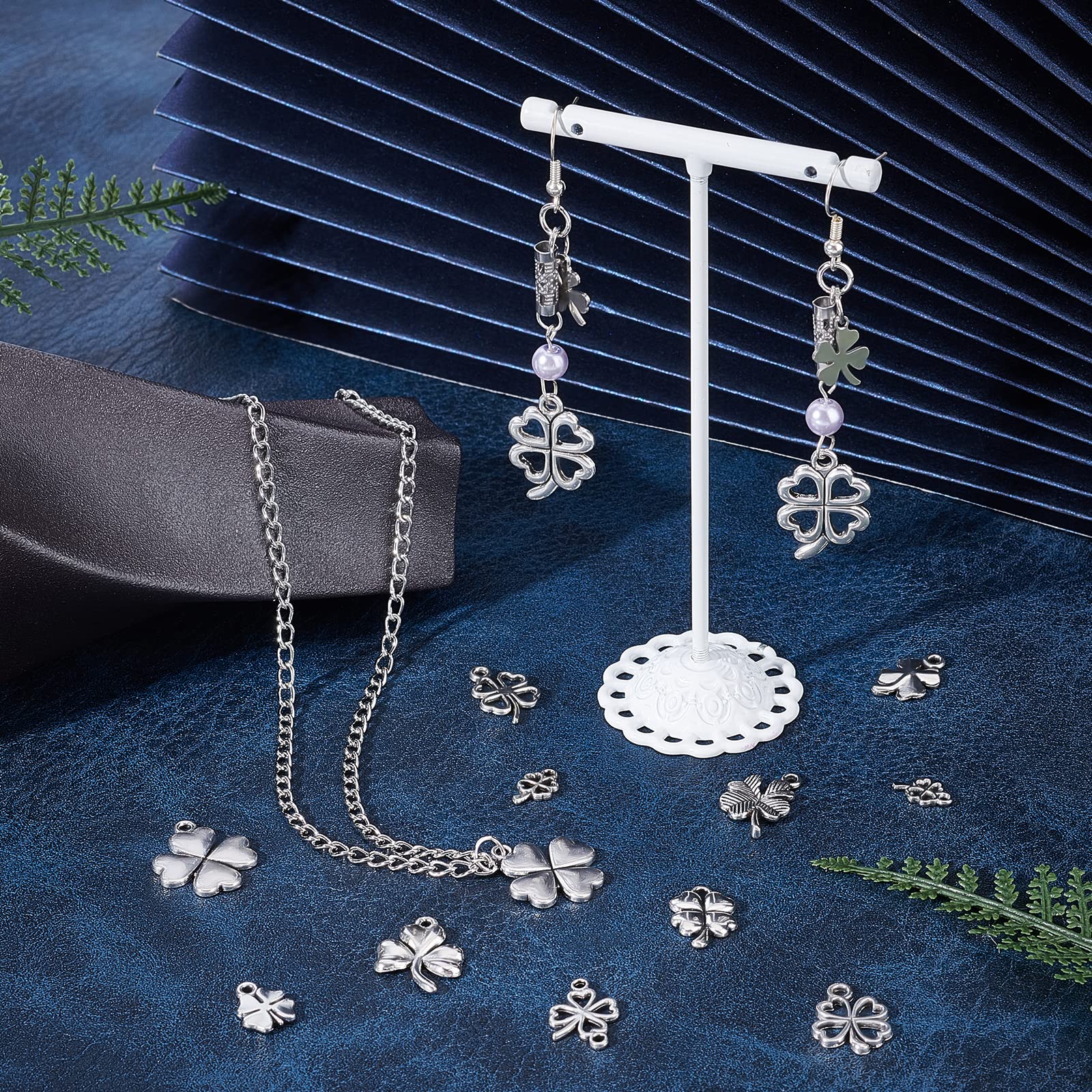 LUOZZY 10 Llaveros De Trébol De Cuatro Hojas, Llavero Transparente Y Colgante De Aleación, Trébol De La Suerte, Regalo De Joyería, Varios Colores