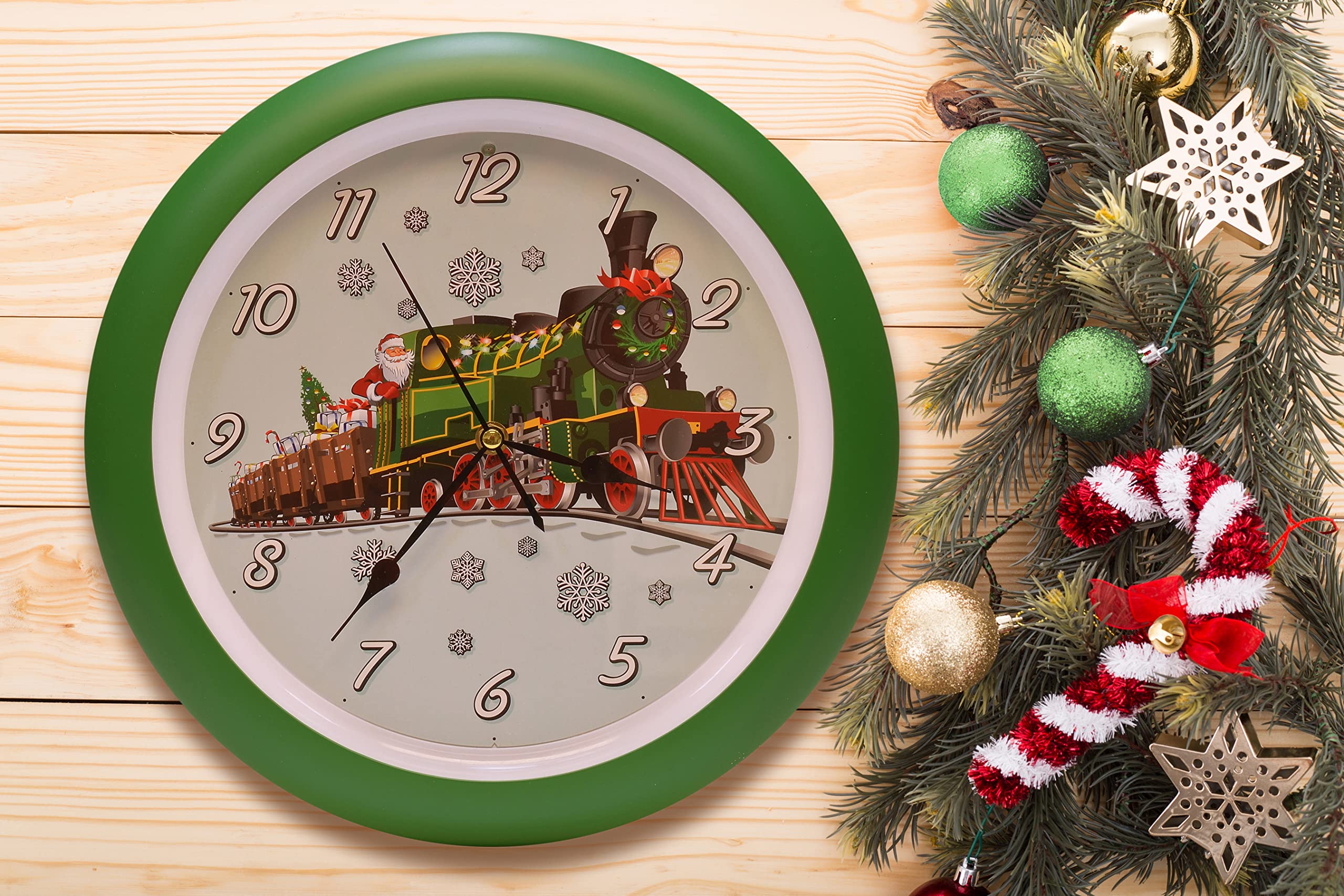 ヴィンテージ　サンタクロース 壁掛け時計 It's Christmas Time ヴィンテージ サンタクロース 壁掛け時計 It's Christmas Time