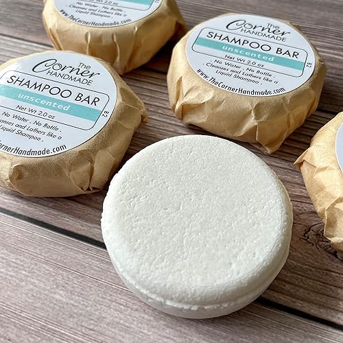 Miniatura 3 de Barra de champú, champú sólido para todo tipo de cabello, ecológico y sostenible, sin perfume