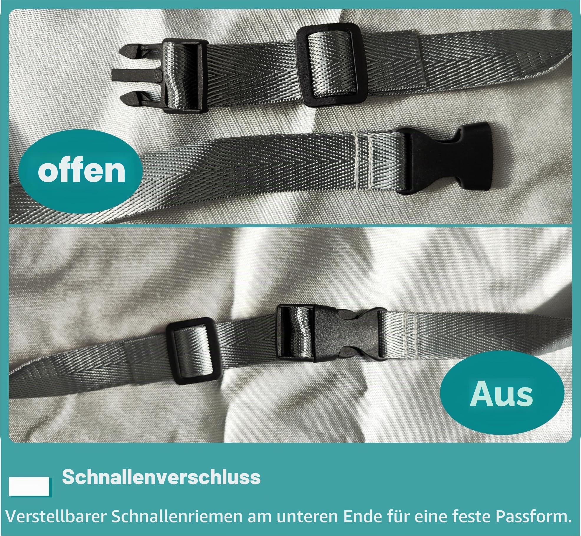 WES Klappbett Staubdichte Abdeckung Schutzhülle für Innen Außen Verstellbar Wasserdicht Protector Multifunktionale Abdeckung (Grau)