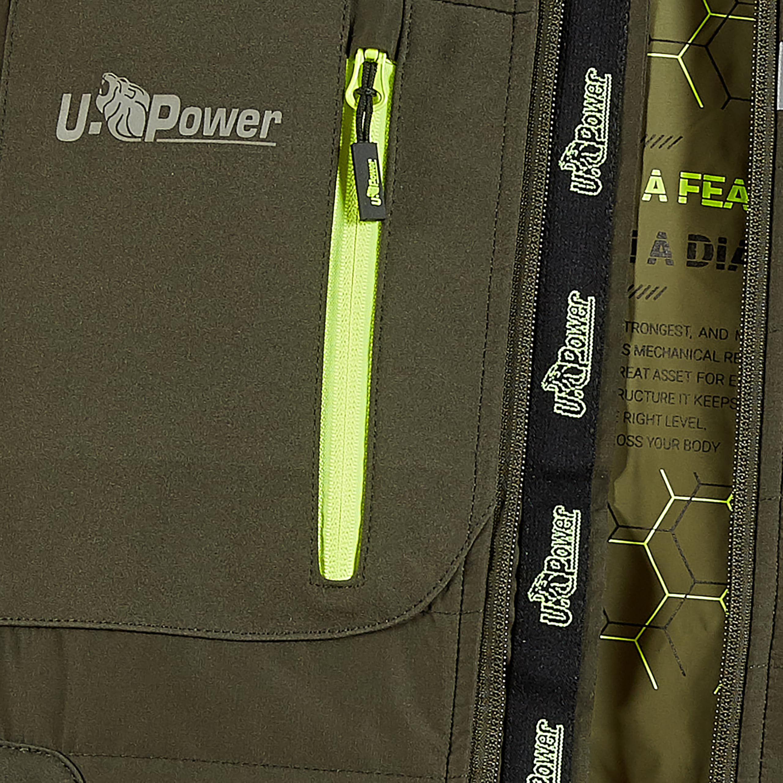 Upower Dark Green, Zapato de Protección contra Incendios y Seguridad Hombre, Large EU, verde, Large Large