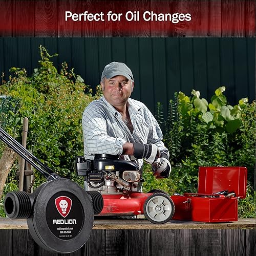 Miniatura 5 de Red Lion RLMPDP-KIT, bomba de transferencia de potencia de taladro de 154 GPH con manguera de jardín de 32 pulgadas, tubo de diámetro exterior de 14