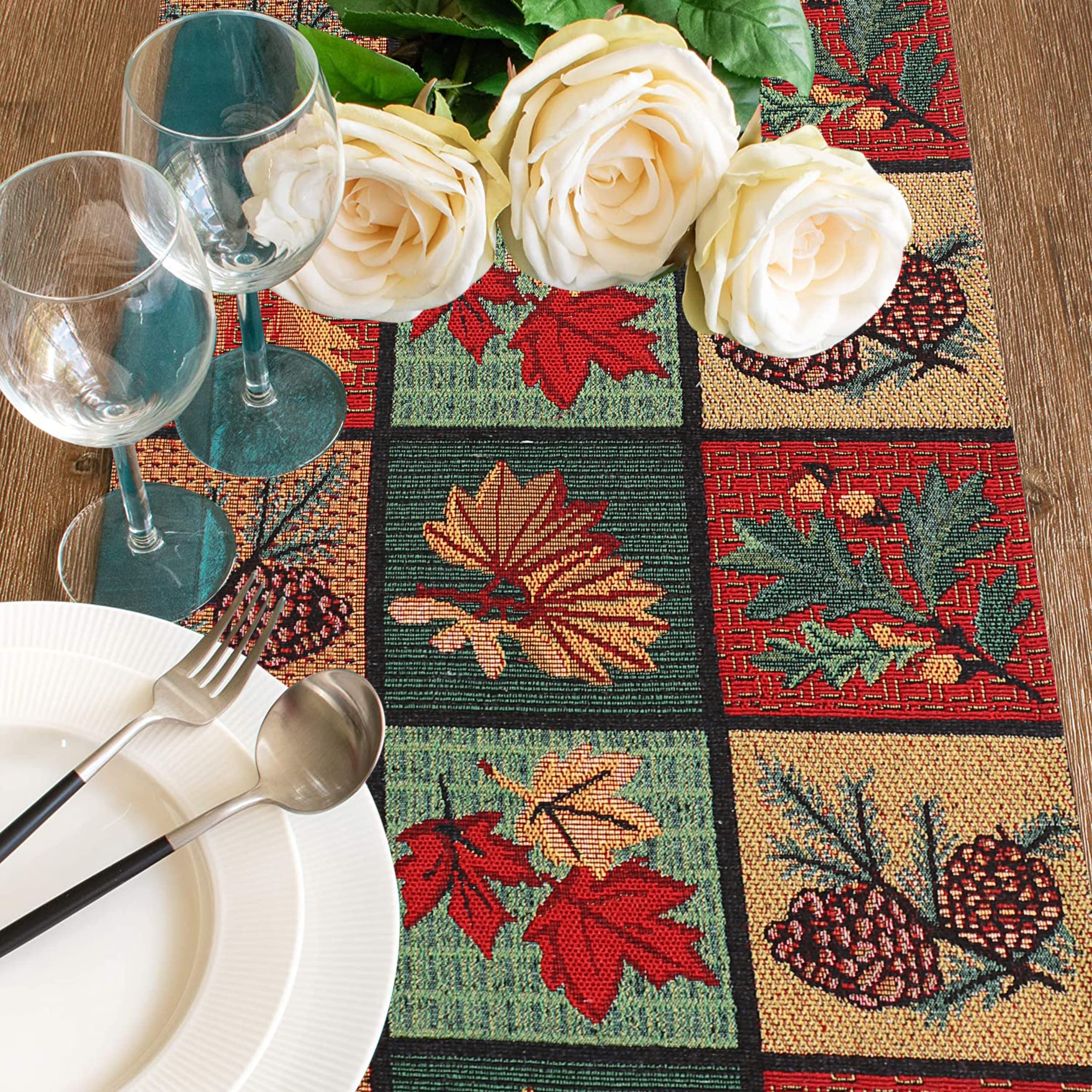 PRAKARTIK BY INDUARTS Tropical Eco-Friendly Cotton Dining Table Runner β Reusable, Machine Washable , Everyday Use Multicolor Rectangular Runner, 180 cm Runner (30X180 cm) 2