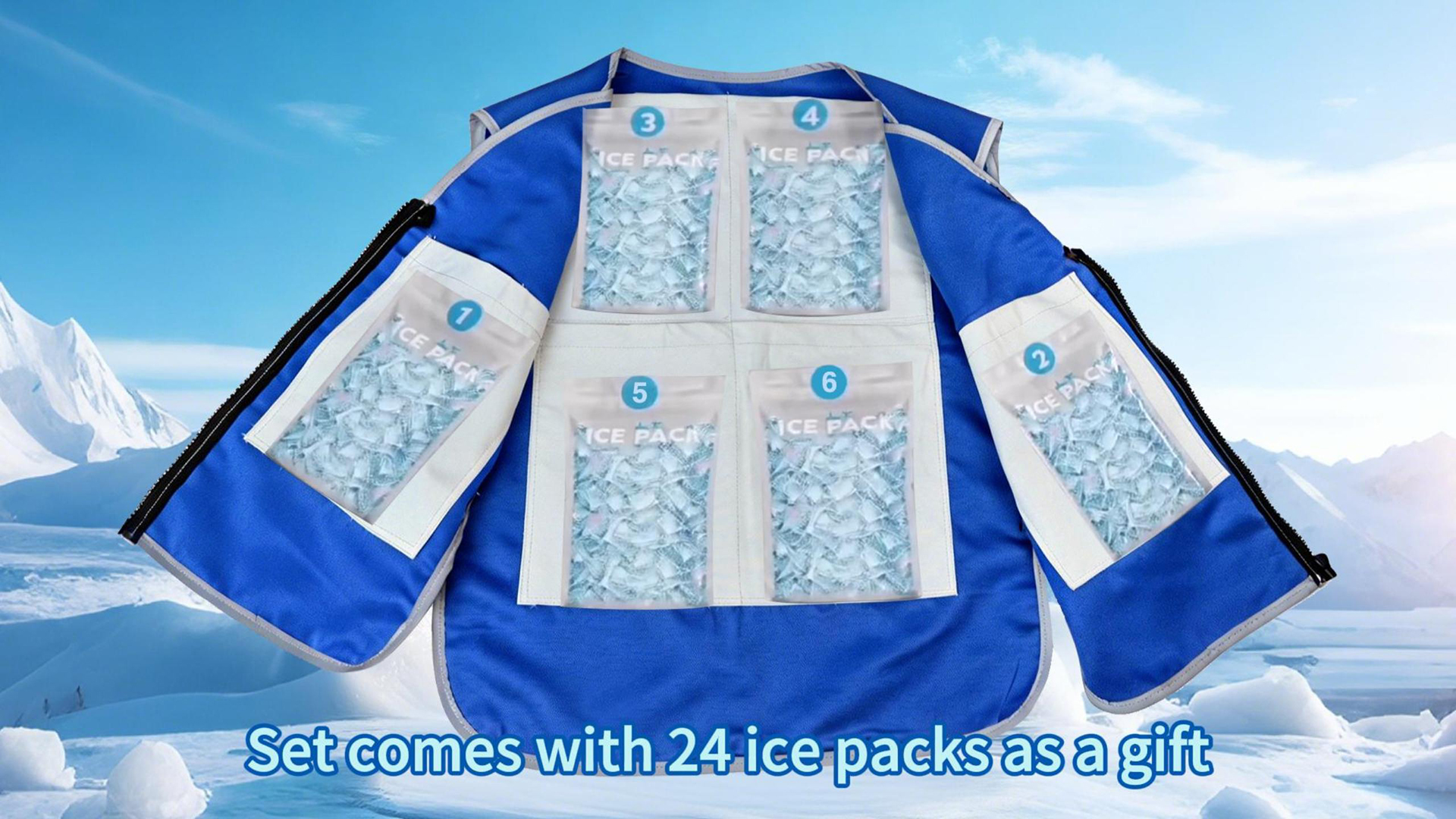 WindCore ICE×COLD 冷房服 FREE SIZE Amazon.com: PANGTIKU Cooling Vest With Reusable Gel Ice Packs for