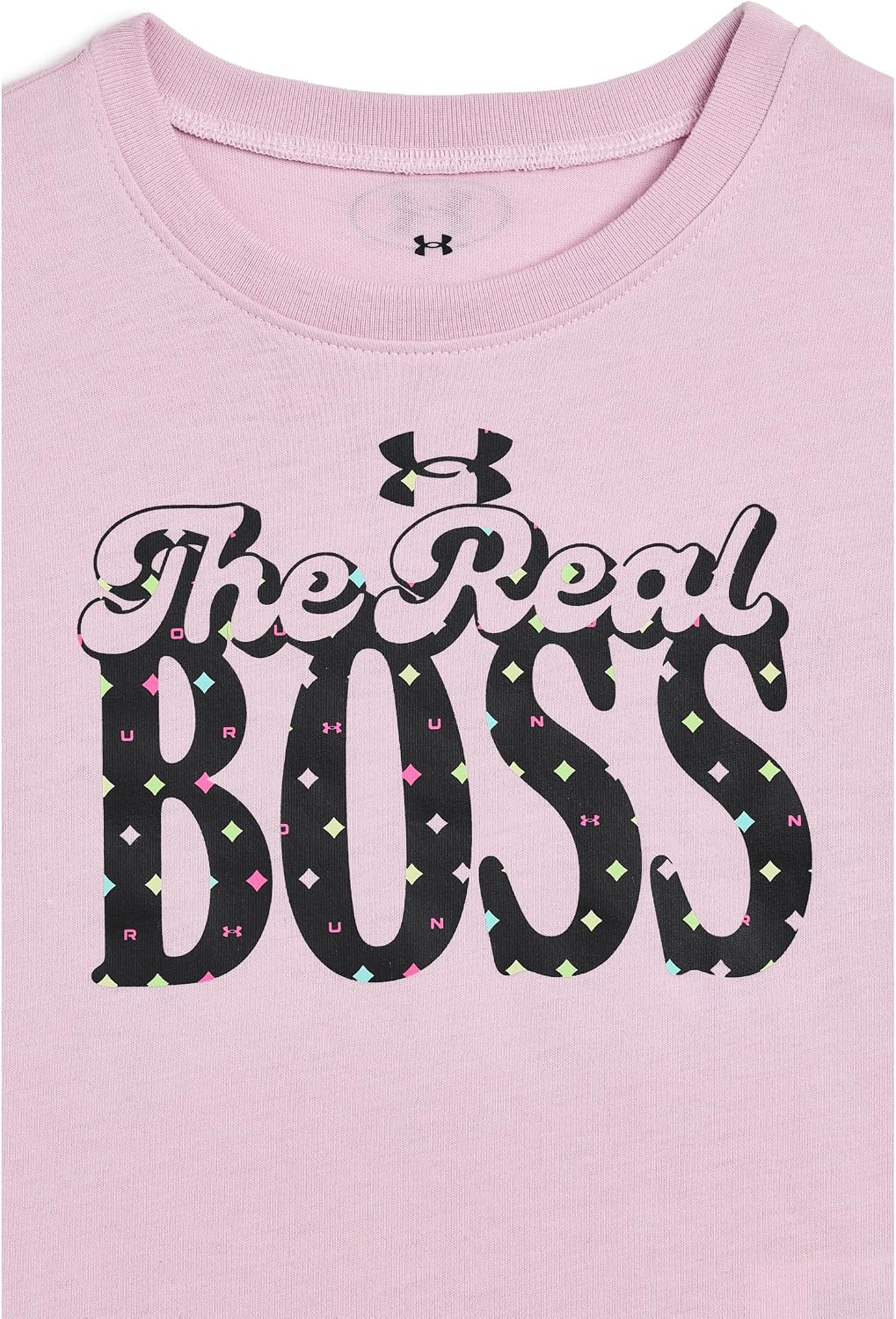 Under Armour Girls' Ua the Real Boss Short Sleeve Tee (Little Kids)