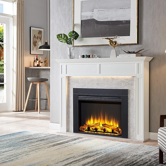 Chimenea Eléctrica LegendFlame Jaden 36" x 26" Insert con Control Remoto miniatura 2