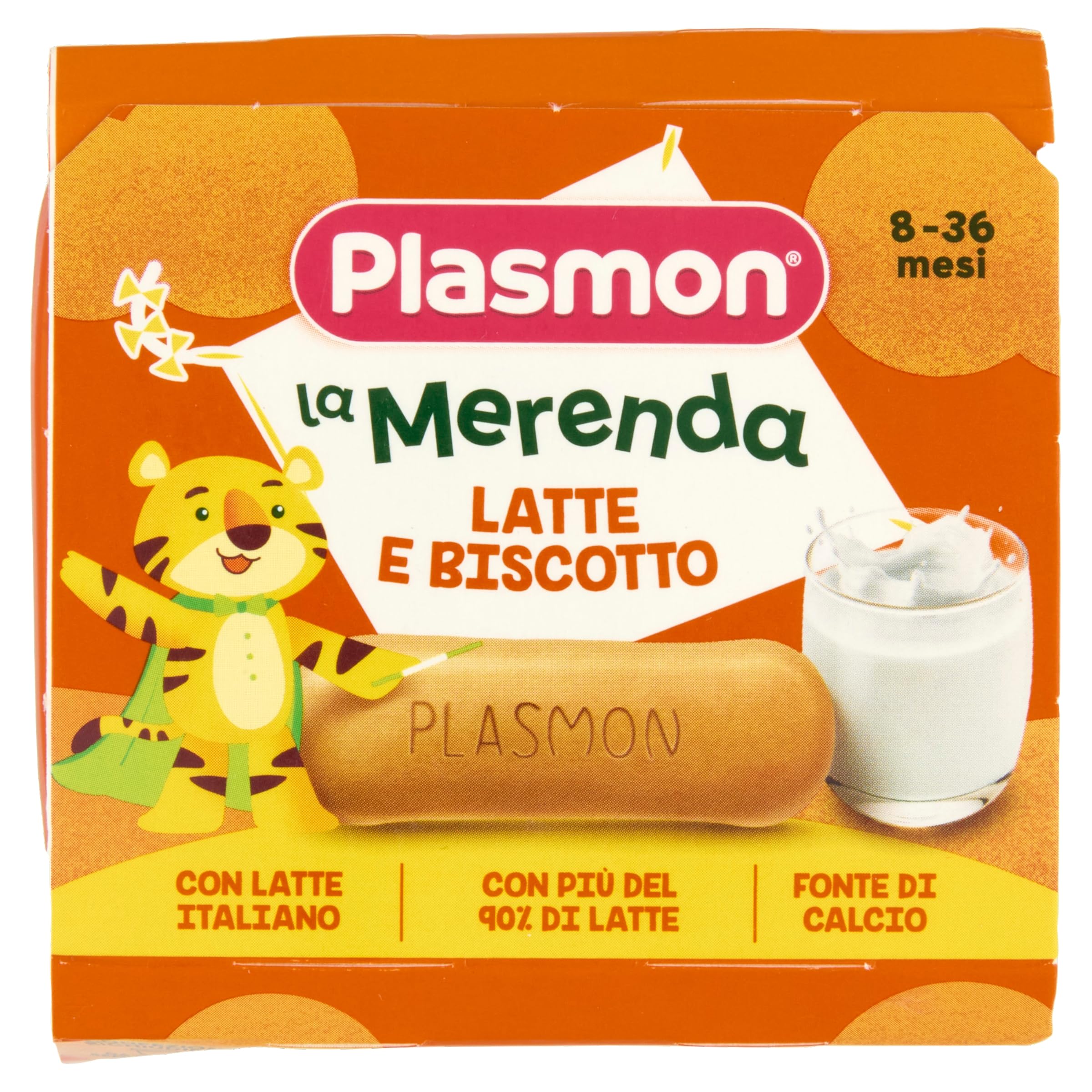 Plasmon Merenda Latte e Biscotto 2x120g (12 Confezioni)
