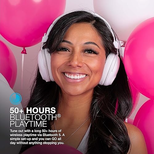 Miniatura 2 de JLab Studio Pro - Auriculares inalámbricos Bluetooth sobre la oreja, 50 horas de reproducción Bluetooth 5, sonido EQ3, piel sintética ultra afelpada