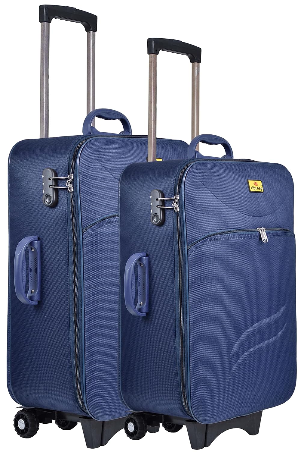 Buy CITY BAG Printed Trolley Bags Set of 2 (20 inch Cabin and 24 inch
