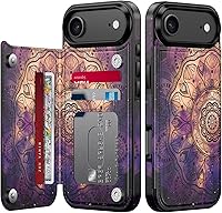 Vista 691 de LETO para iPhone 15 Pro Funda tipo cartera - Tapa tipo folio con patada - Diseños de moda - Tarjetero - Funda protectora para mujeres y niñas - 6.1