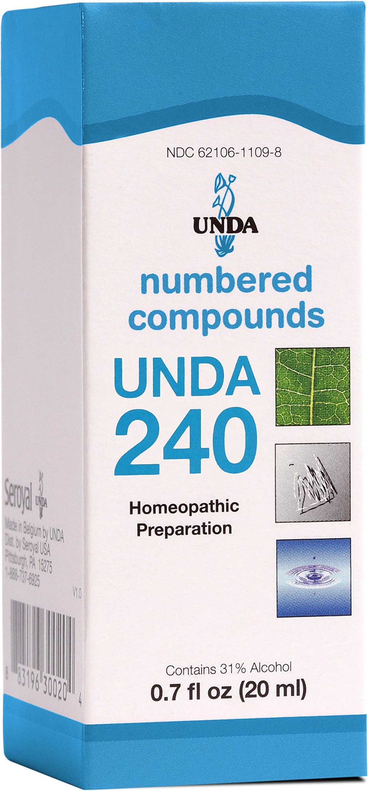 UNDA 240 Numbered Compounds | Homeopathic Preparation | 0.7 fl. oz.