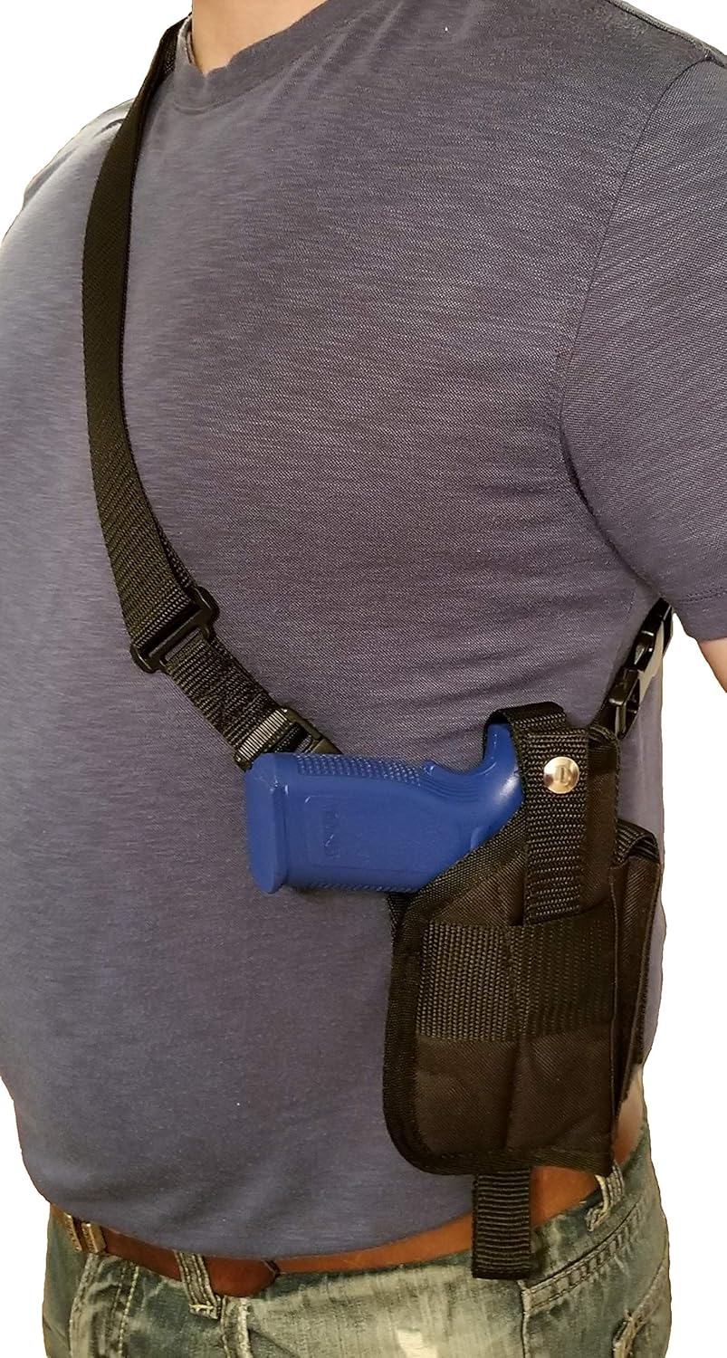 Chest/Shoulder Gun Holster | Fits Glock 17 19 20 21 22 23 31 32 37 38 w/Laser & Other Similar Sized Guns w/a 4" - 4.5" Barrel